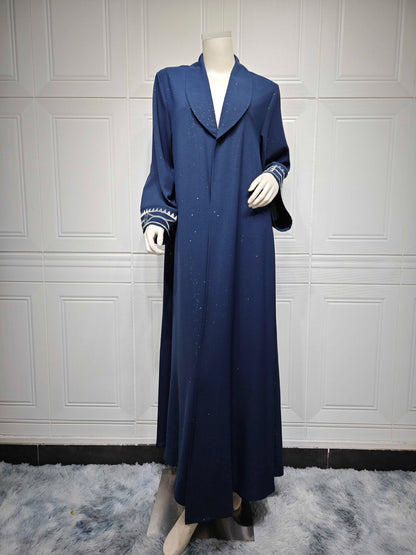 Elegant Modest Women's Arab Abaya Cardigan Robe