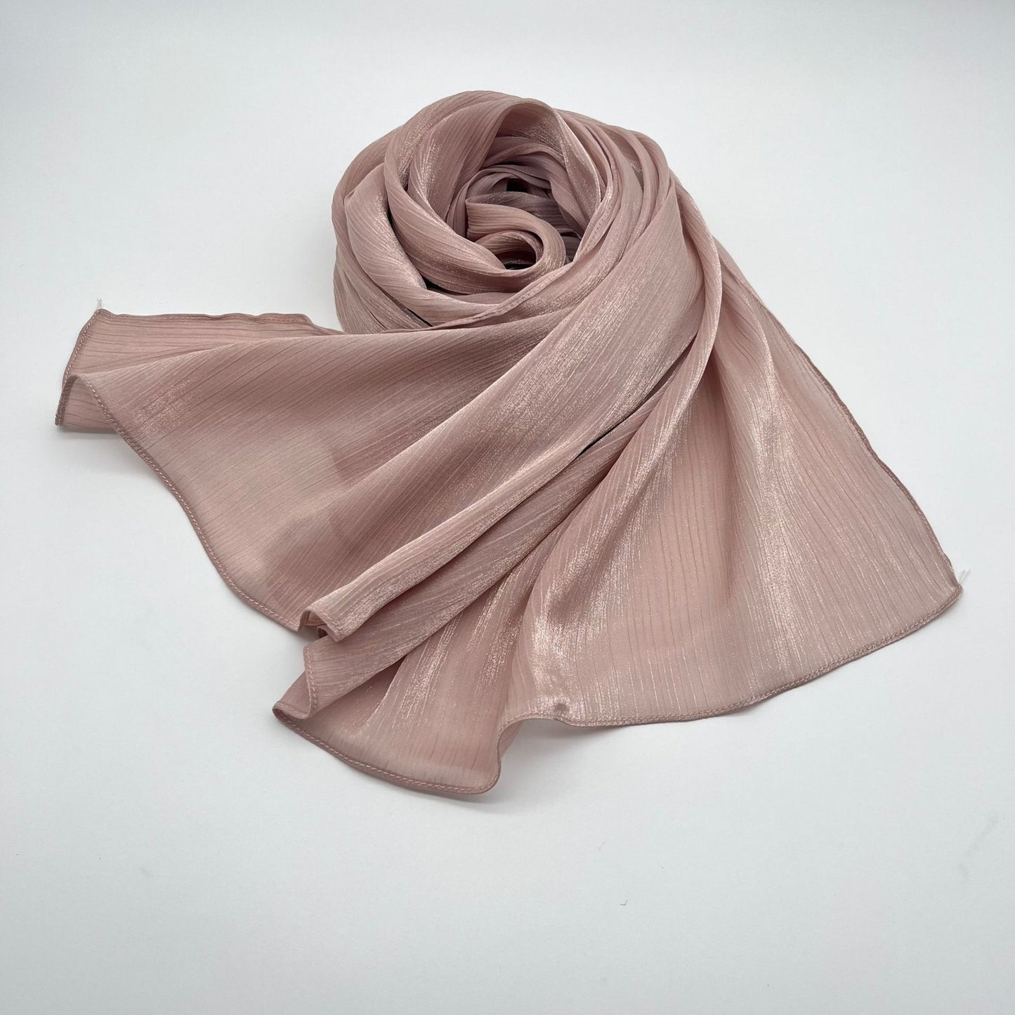 Shiny Satin Fashion Scarf Elegant Malay Style
