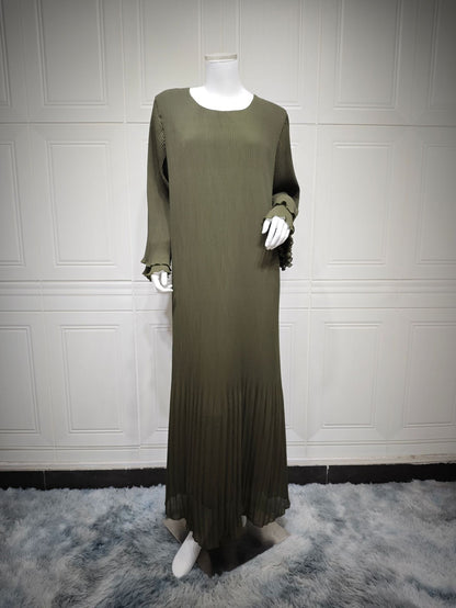 Chiffon Pleated Pullover Dress Dubai