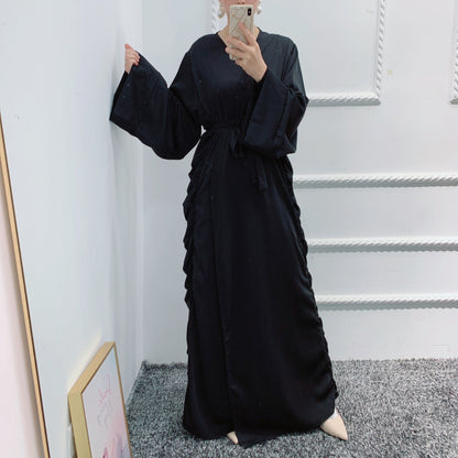 Long Tie Flowy Solid Color Dress Dubai