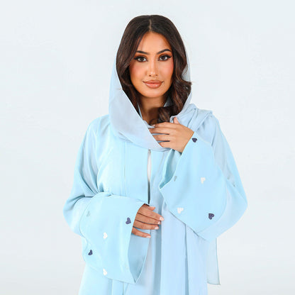 Love Embroidered Cardigan Robe Dress Dubai