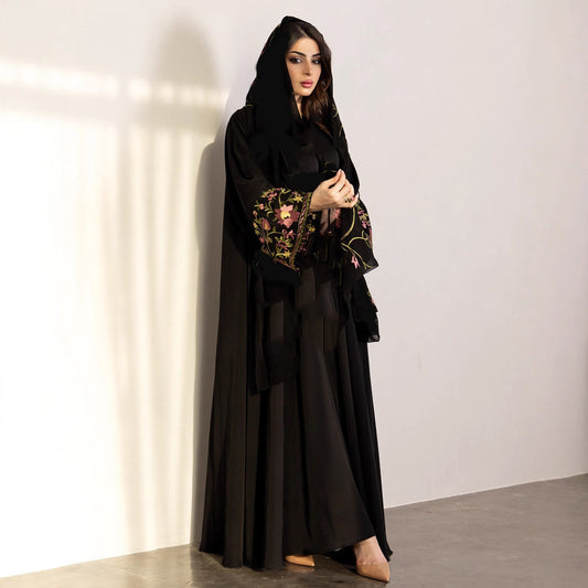 Women Embroidered Robe Outerwear Dubai Wear