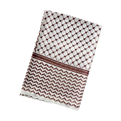 Chiffon Plaid Printed Arabic Style Fashion Scarf