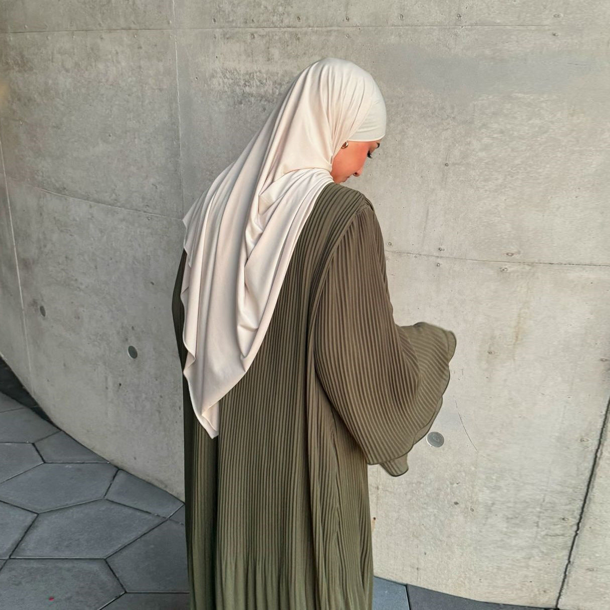 Chiffon Pleated Pullover Dress Dubai