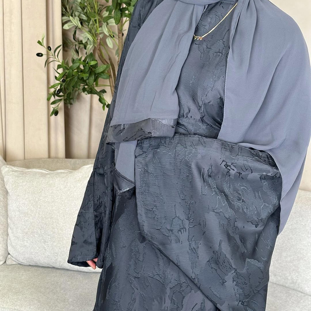 Casual Solid Color Dress Dubai Turkey Style