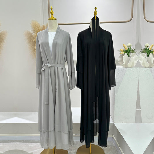 Breathable Cardigan Robe Dress Dubai Style