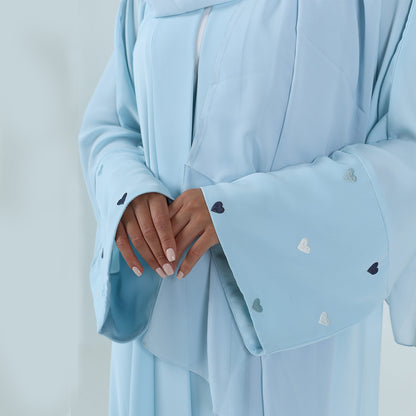 Love Embroidered Cardigan Robe Dress Dubai