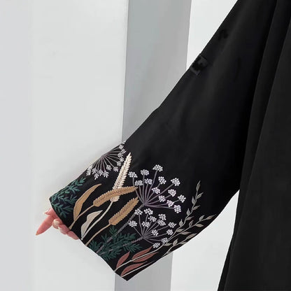 Women Embroidered Robe Outerwear Dubai Wear