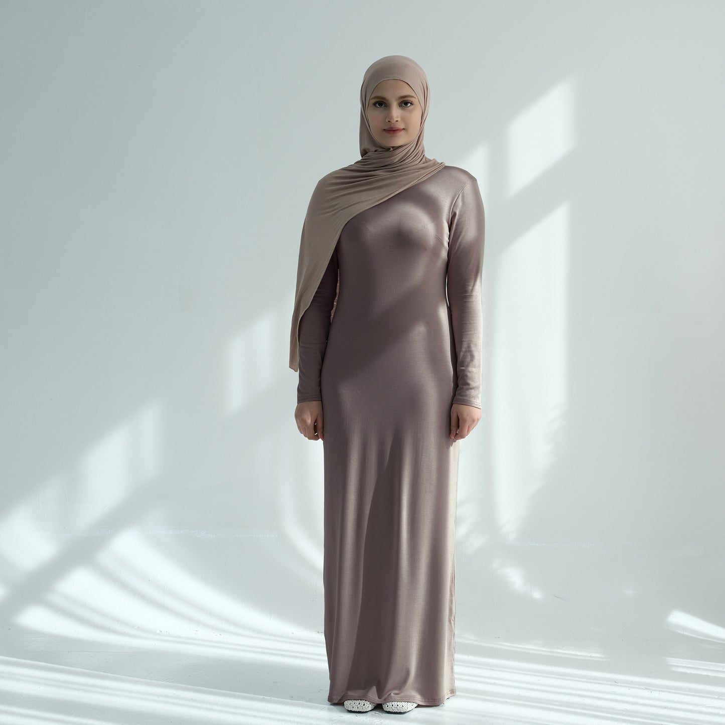 Modal Cotton Solid Color Dress For Women