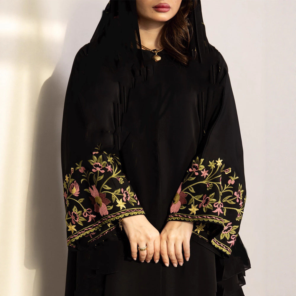 Women Embroidered Robe Outerwear Dubai Wear