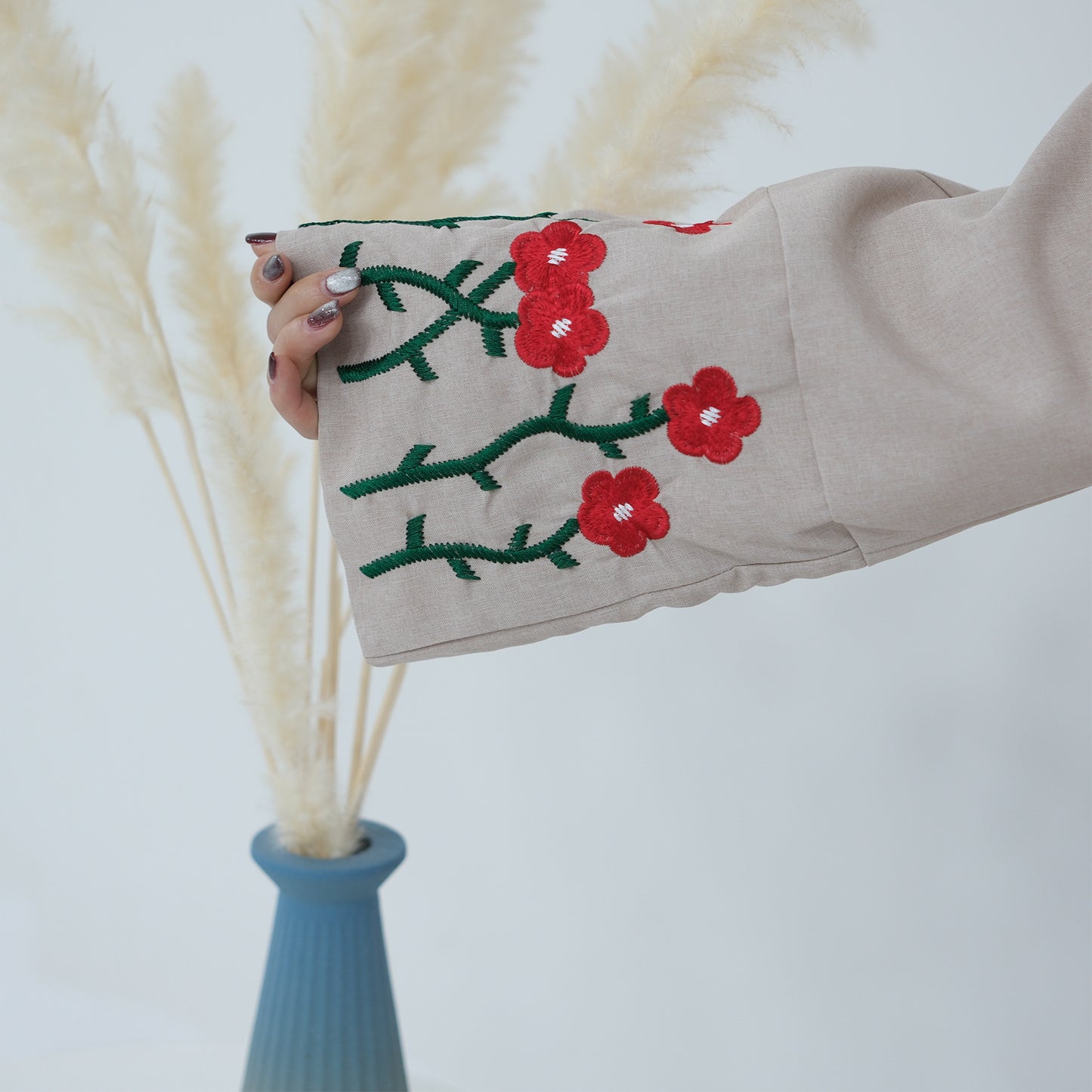 Flower Embroidered Elegant Dress Series Dubai
