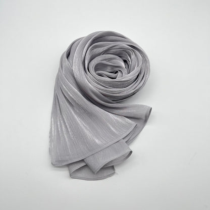 Shiny Satin Fashion Scarf Elegant Malay Style