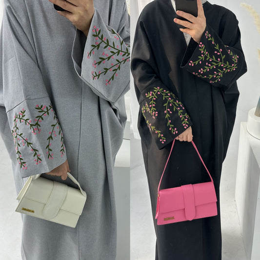 Flower Embroidered Cardigan Dress Dubai