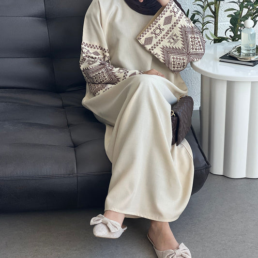 Embroidered Turkish Party Robe Dress Dubai