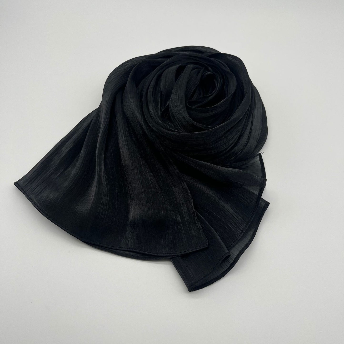 Shiny Satin Fashion Scarf Elegant Malay Style