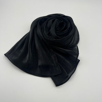 Shiny Satin Fashion Scarf Elegant Malay Style