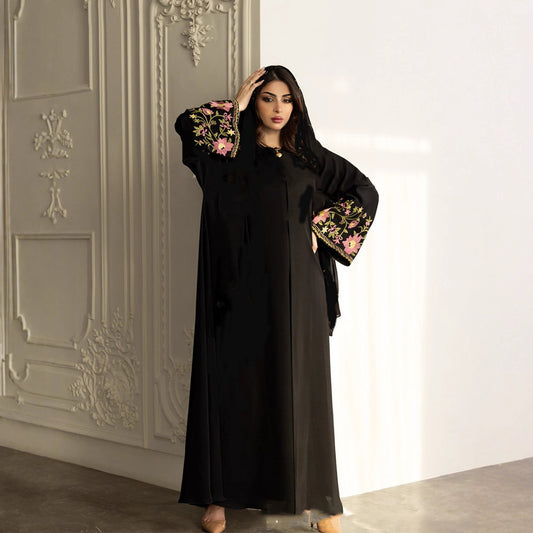 Women Embroidered Robe Outerwear Dubai Wear