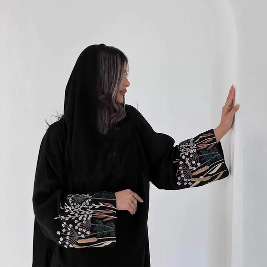Women Embroidered Robe Outerwear Dubai Wear
