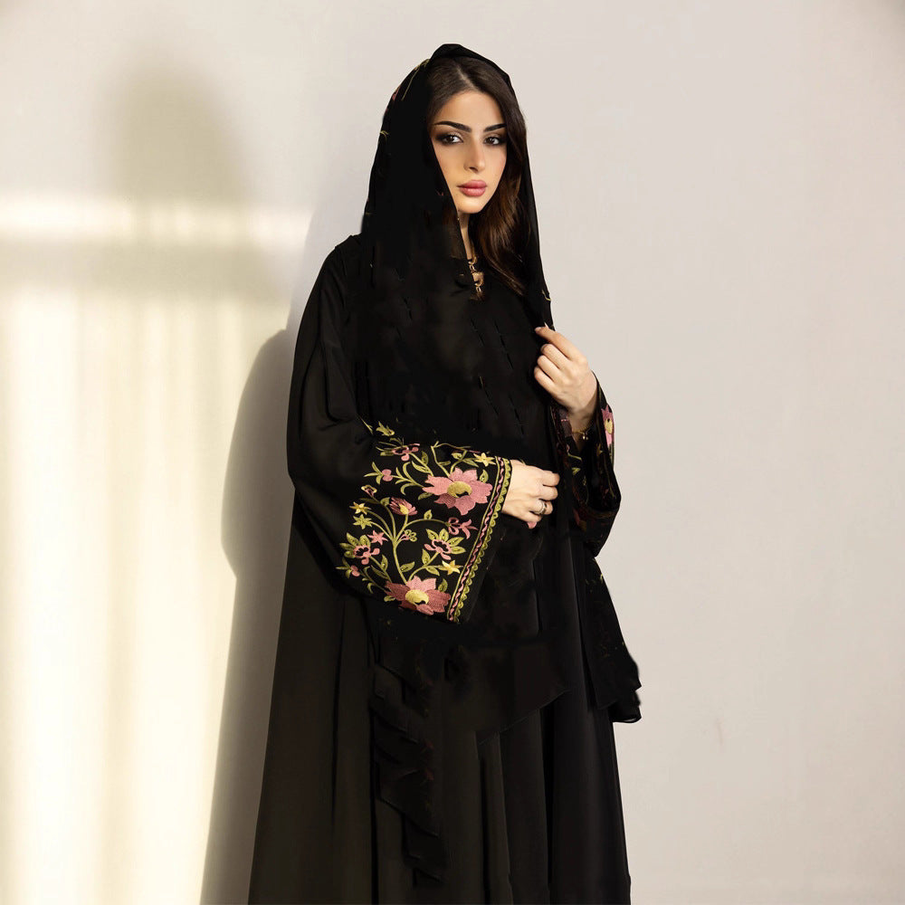 Women Embroidered Robe Outerwear Dubai Wear