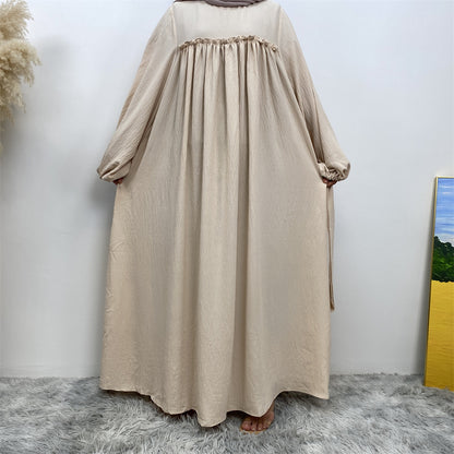 Loose Sleeve Side Pocket Long Dress Dubai