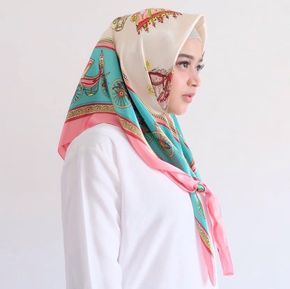 Big Square Fashion Simulation Silk Scarf Women