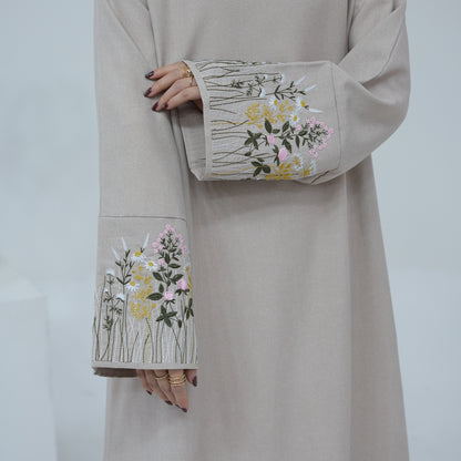 Flower Embroidered Elegant Dress Series Dubai