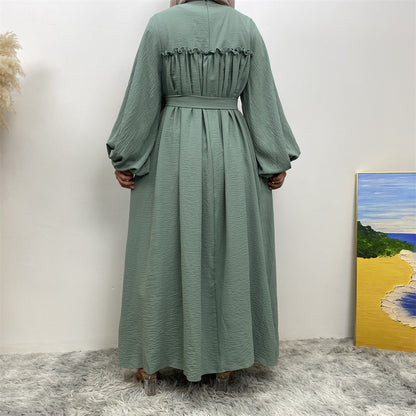 Loose Sleeve Side Pocket Long Dress Dubai