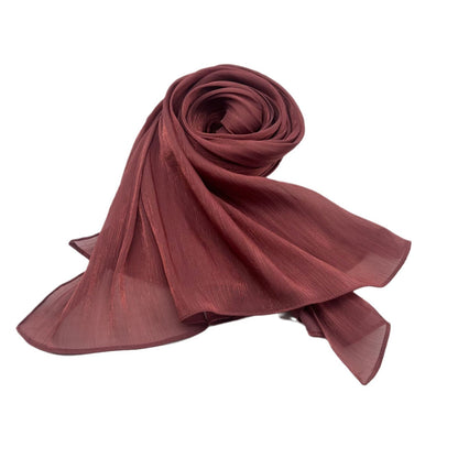 Shiny Satin Fashion Scarf Elegant Malay Style