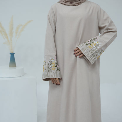 Flower Embroidered Elegant Dress Series Dubai
