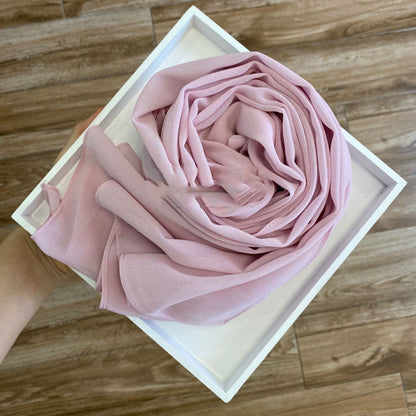 Solid Pearl Chiffon Women’s Fashion Scarf
