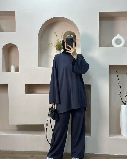 Loose Two-Piece Elegant Dubai Suit for Women