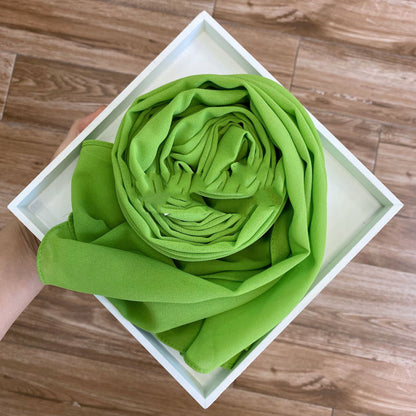 Solid Pearl Chiffon Women’s Fashion Scarf