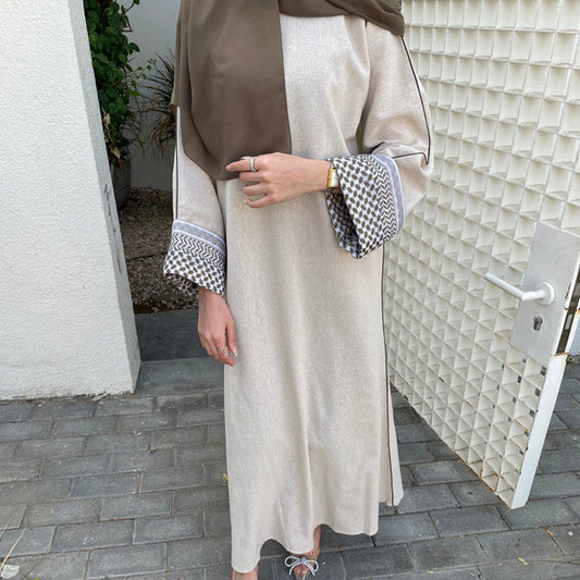 Stitching Series Elegant Robe Dress Dubai