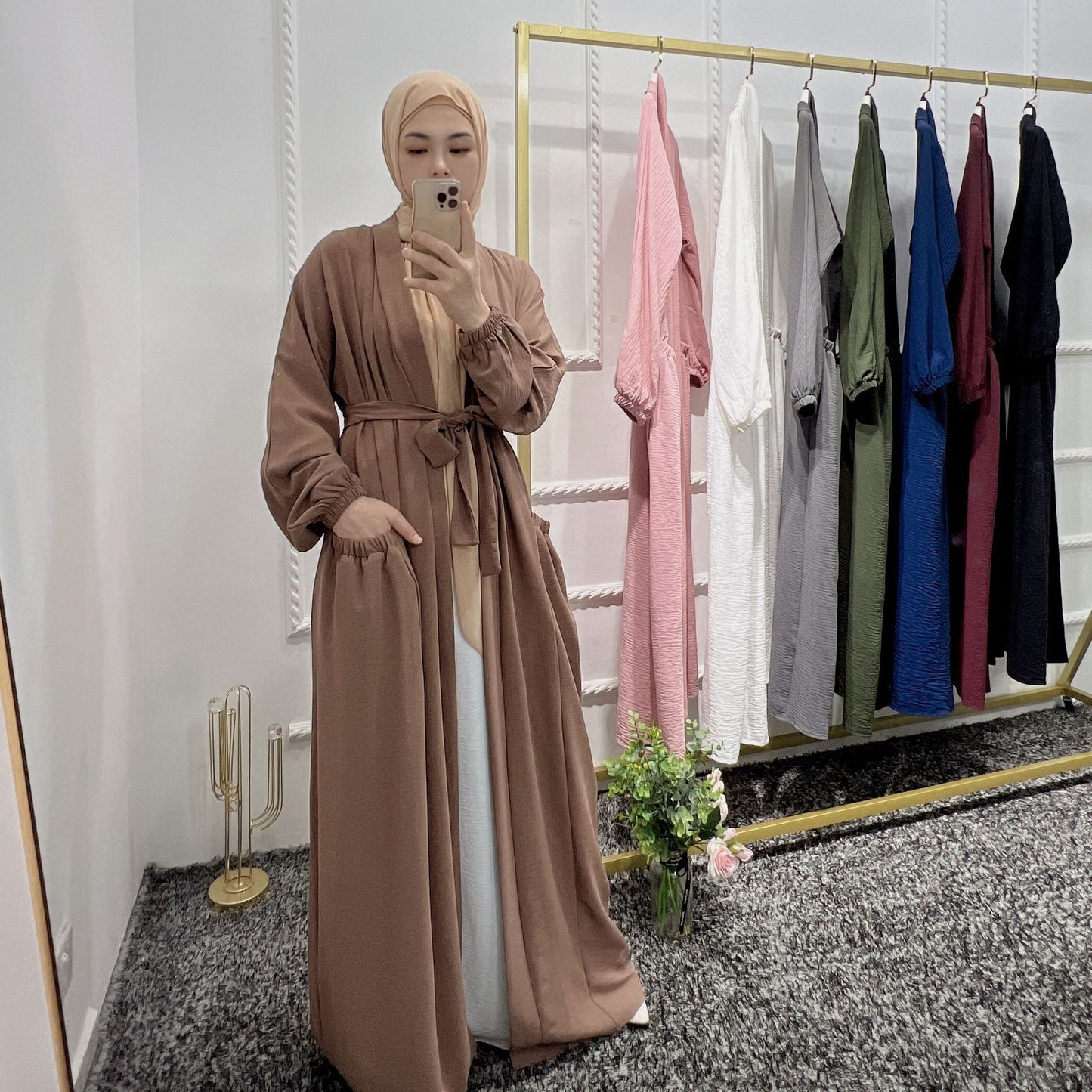 Summer Elegant Lace-Up Cardigan Dress Dubai