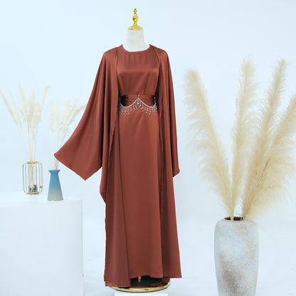 Crystal Chain Dubai Two-Piece Suit for Women