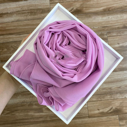 Solid Pearl Chiffon Women’s Fashion Scarf