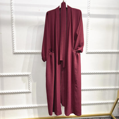 Lace-Up Cardigan Summer Elegant Dubai Dress