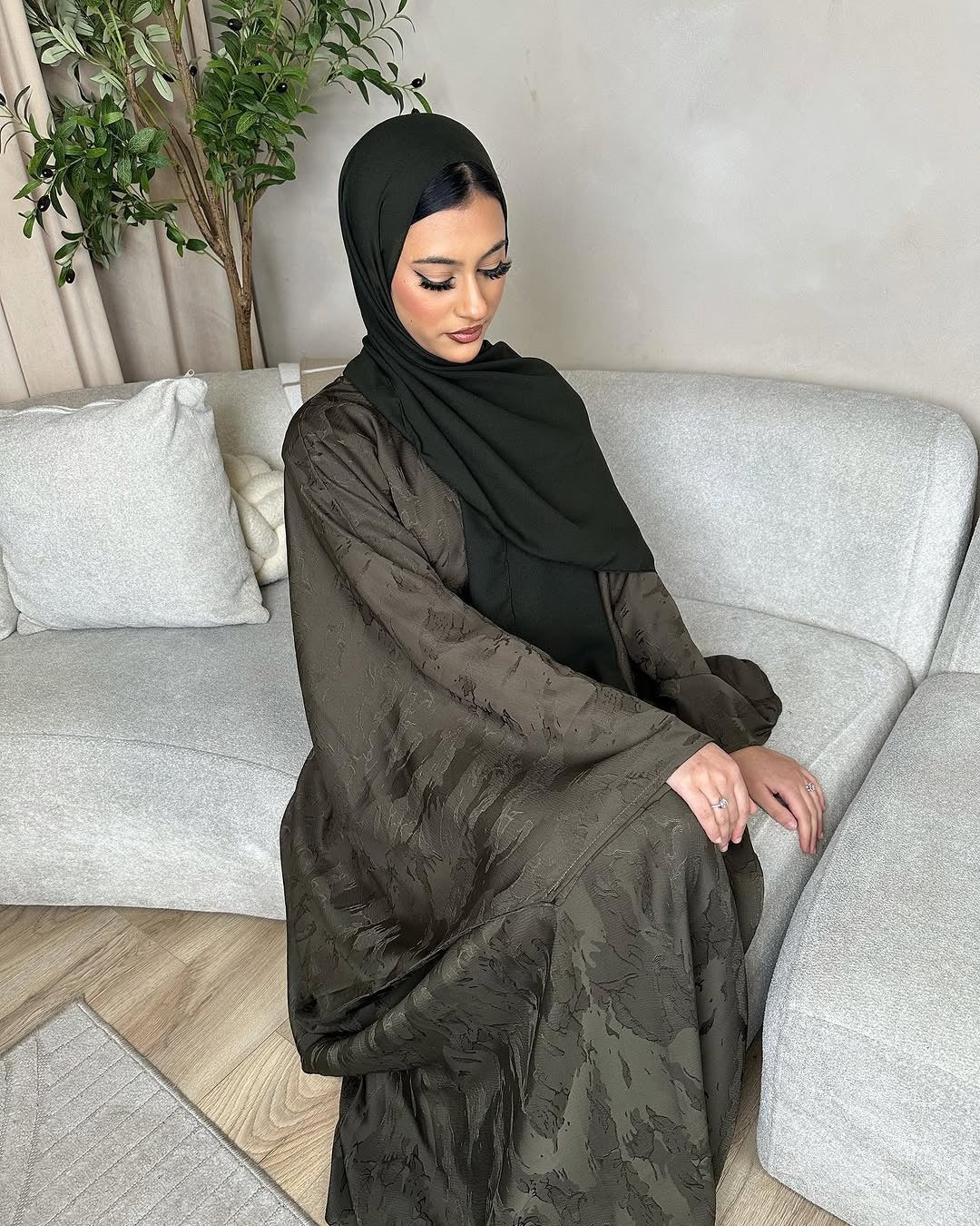 Casual Solid Color Dress Dubai Turkey Style