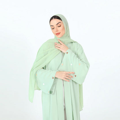 Love Embroidered Cardigan Robe Dress Dubai