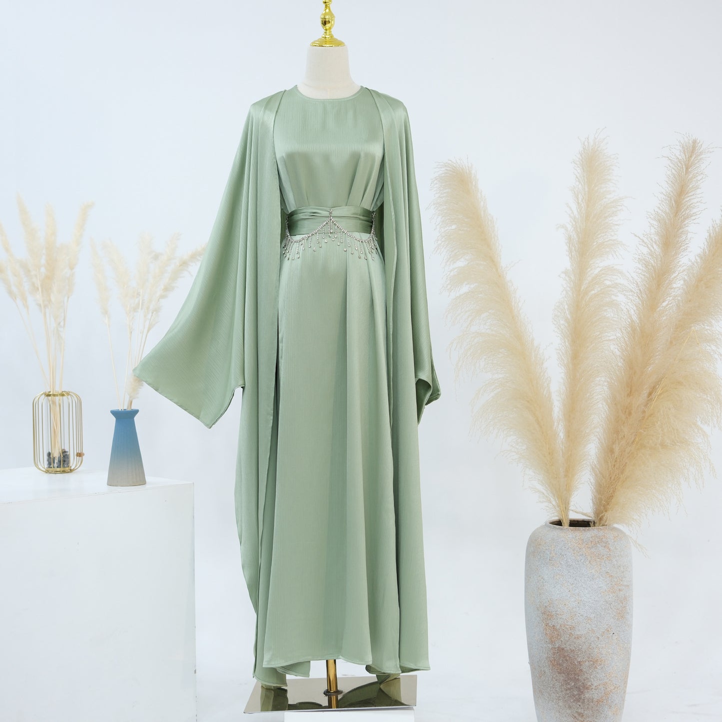 Crystal Chain Dubai Two-Piece Suit for Women