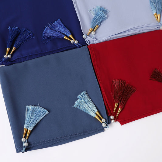 Tassel Corner Lightweight Fashion Scarf Women