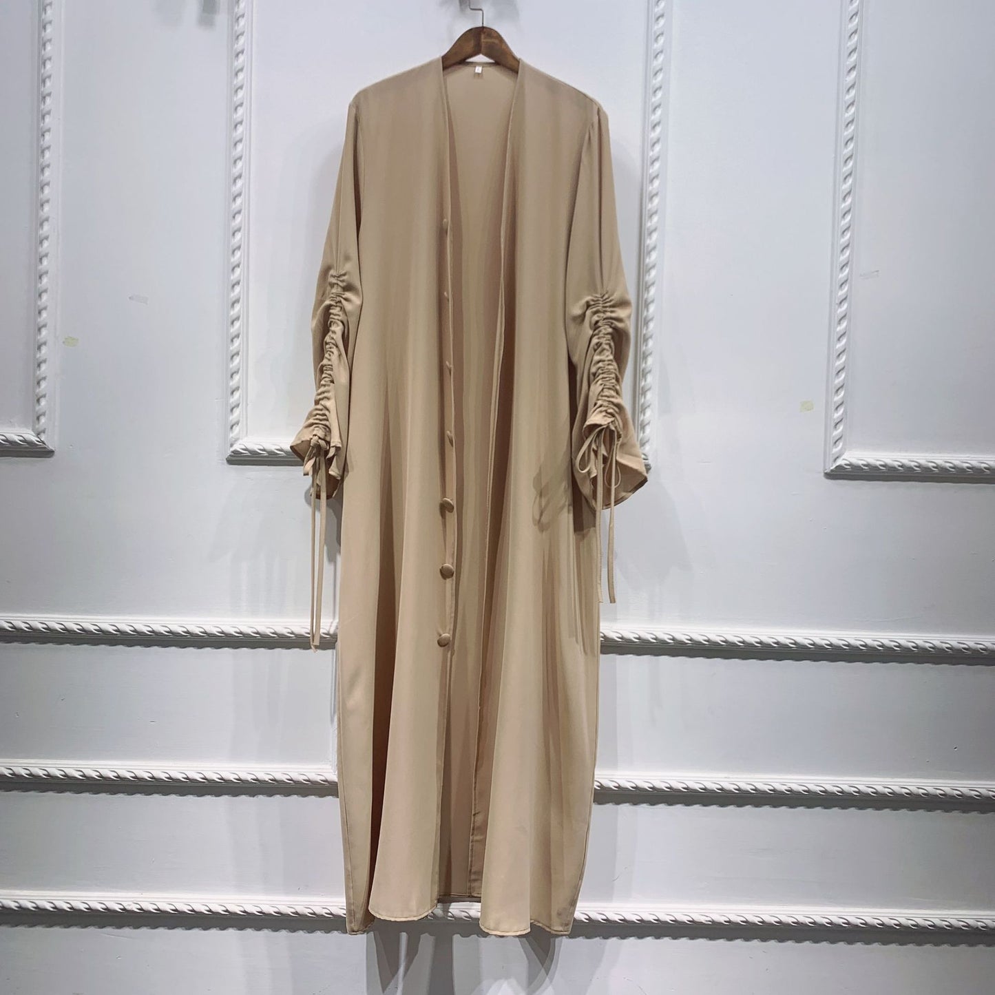 Sun Middle East Stitching Sleeved Cardigan Robe
