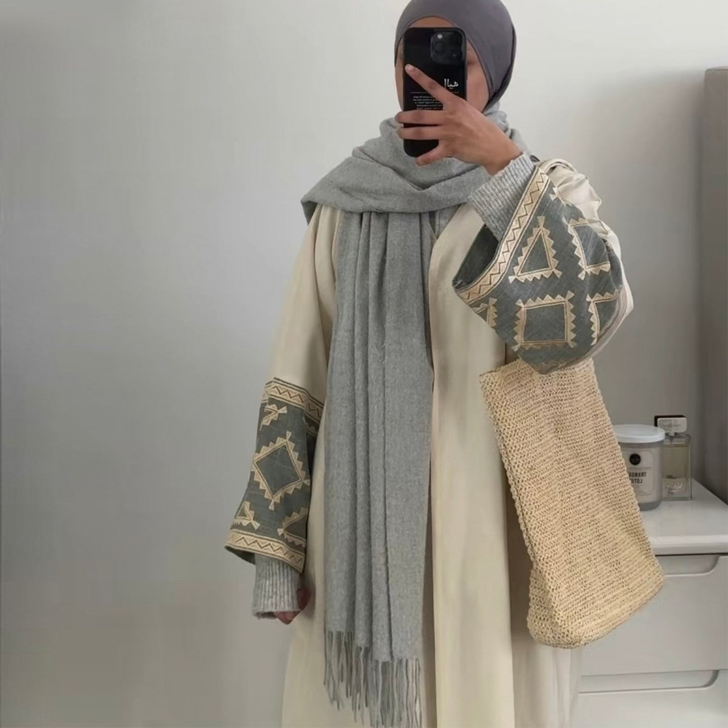 Elegant Turkish Cardigan Robe Dress Dubai