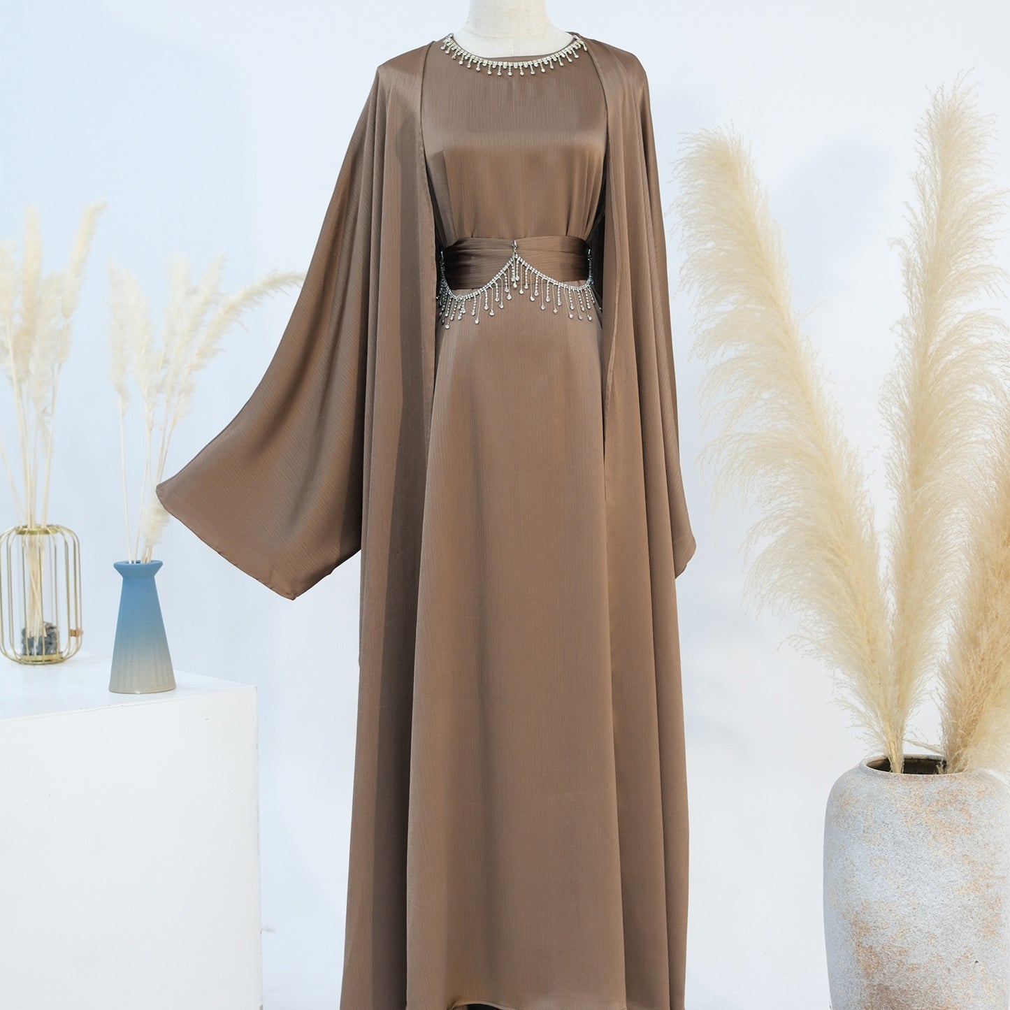 Crystal Chain Dubai Two-Piece Suit for Women