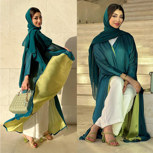 Chiffon Robe Dress Multi-Color Dubai Fashion