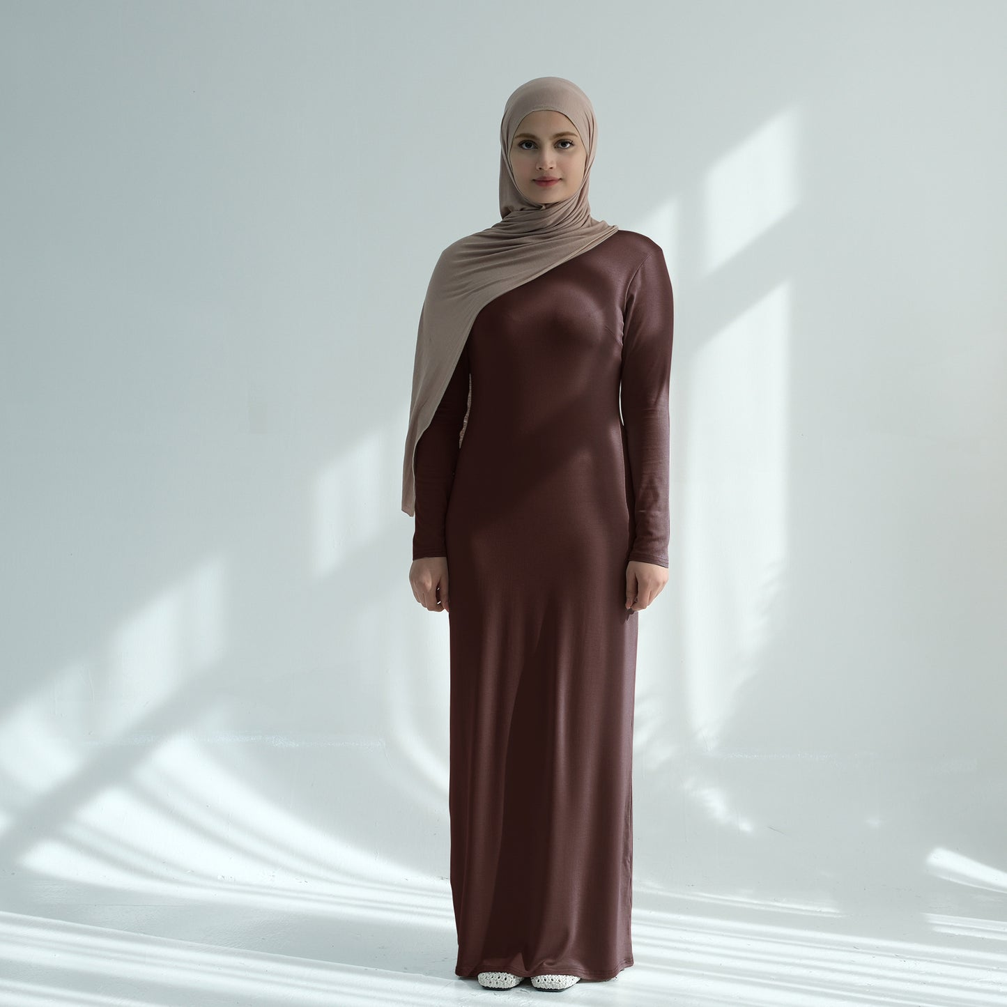 Modal Cotton Solid Color Dress For Women