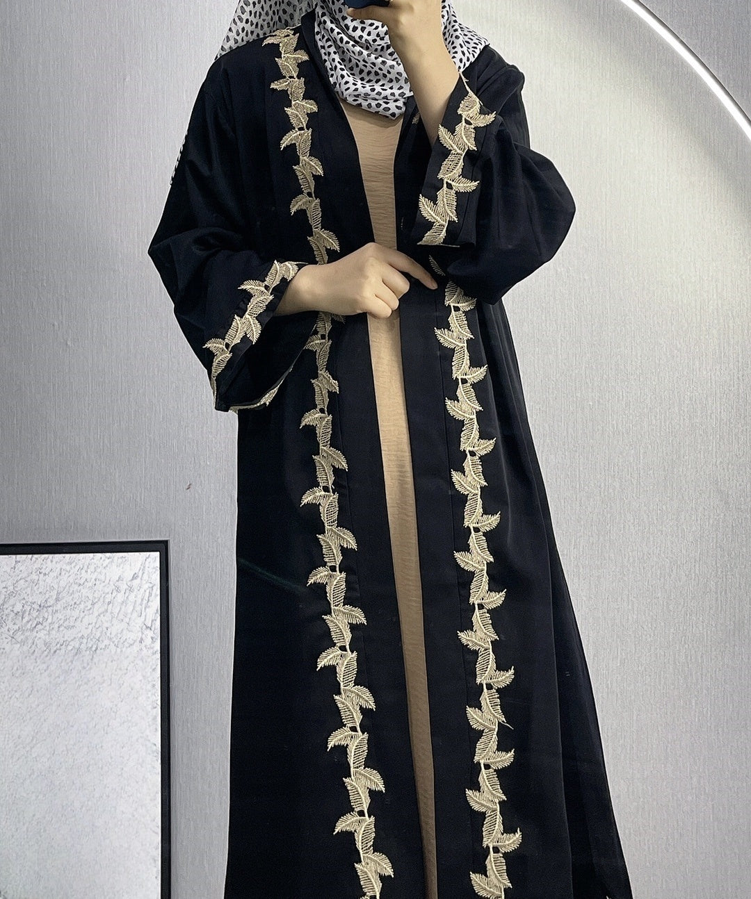 Embroidered Lace Long Dress Robe For Women