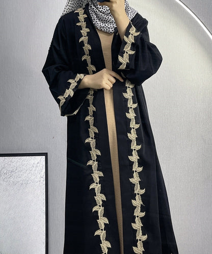 Embroidered Lace Long Dress Robe For Women
