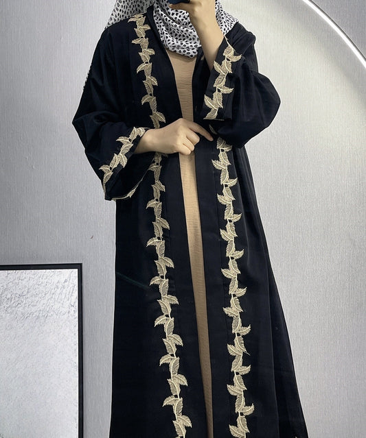 Embroidered Lace Long Dress Robe For Women