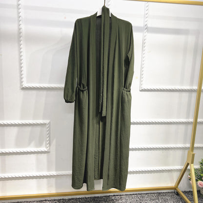 Summer Elegant Lace-Up Cardigan Dress Dubai
